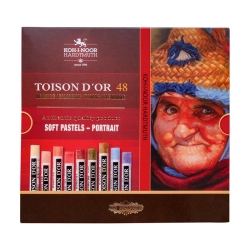 Kredki KOH-I-NOOR pastele suche miękkie 48 kolorów portret