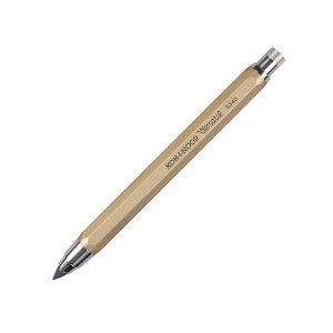 Ołówek automatyczny KOH-I-NOOR 5,6mm Kubuś metalowy z temperówką - złoty