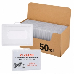 Identyfikator OPUS holder POZIOM 55x90mm op.50szt.