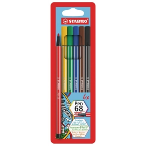 Flamastry STABILO Pen 68 etui 6 szt