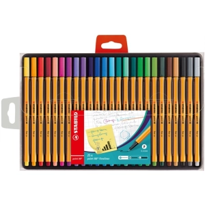 Cienkopisy STABILO Point 88 etui z zawieszką 25 szt