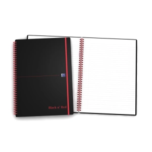 Kołonotatnik OXFORD Black n'Red A5 70k. linia-315229