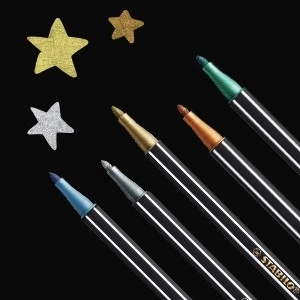 Flamastry STABILO Pen 68 metallic etui metalowe 8 szt-316198