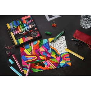 Flamastry STABILO Pen 68 MAX etui kartonowe 12 szt. ARTY-316725