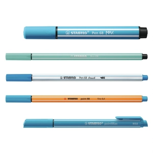 Zestaw Cienkopis STABILO Point 88/Flamaster Pen 68/Flamaster Pen 68 Brush/Flamaster Pen 68 MAX/Cienkopis PointMax - pude