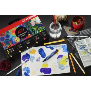 Zestaw Cienkopis STABILO Point 88/Flamaster Pen 68/Flamaster Pen 68 Brush/Flamaster Pen 68 MAX/Cienkopis PointMax - pude