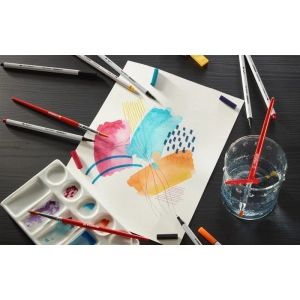 Zestaw Cienkopis STABILO Point 88/Flamaster Pen 68/Flamaster Pen 68 Brush - kolory pastelowe - STABILO Creative Tips - e