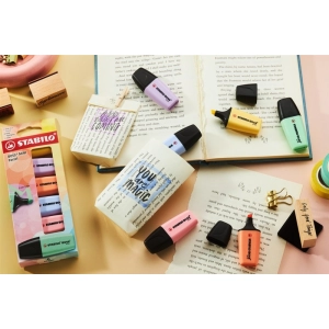 Zakreślacze STABILO BOSS MINI Pastel etui kartonowe 6 szt-316903