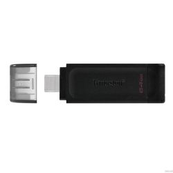 Pamięć Pendrive KINGSTON DT70 Exodia 64GB USB-C 3.0 czarny DT7064GB
