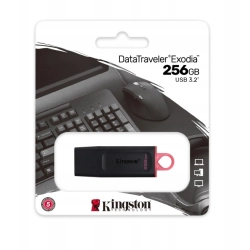 Pamięć Pendrive KINGSTON 256GB USB 3.2 GEN1 Data Traveler Exodia czarny-różowy DTX256GB