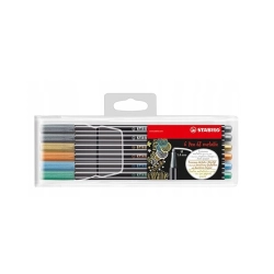 Flamastry STABILO Pen 68 metallic etui 6 szt
