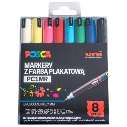 Marker UNI POSCA PC-1MR zestaw 8 szt