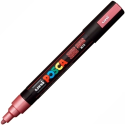 Marker UNI POSCA PC-5M - metaliczny czerwony