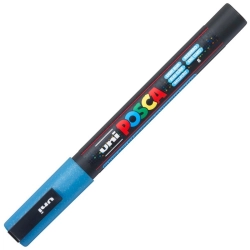 Marker UNI POSCA PC-3M - jasno-niebieski brokatowy