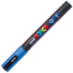 Marker UNI POSCA PC-3M - niebieski brokatowy