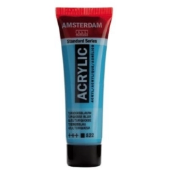 Farba akrylowa AMSTERDAM Standard MAŁA TUBKA 20 ml nr 522 - Turquoise Blue