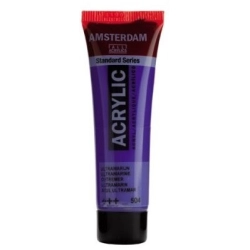 Farba akrylowa AMSTERDAM Standard MAŁA TUBKA 20 ml nr 504 - Ultramarine