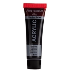 Farba akrylowa AMSTERDAM Standard MAŁA TUBKA 20 ml nr 735 - Oxide Black