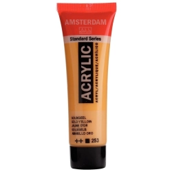 Farba akrylowa AMSTERDAM Standard MAŁA TUBKA 20 ml nr 253 - Gold Yellow
