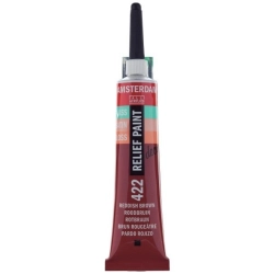 Farba konturowa AMSTERDAM Relief Paint 20 ml nr 422 - Nr Brunatny