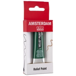 Farba konturowa AMSTERDAM Relief Paint 20 ml nr 602 - Deep Green