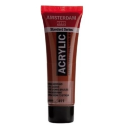 Farba akrylowa AMSTERDAM Standard MAŁA TUBKA 20 ml nr 411 - Burnt Sienna