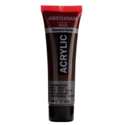 Farba akrylowa AMSTERDAM Standard MAŁA TUBKA 20 ml nr 409 - Burnt Umber