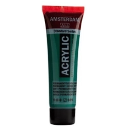 Farba akrylowa AMSTERDAM Standard MAŁA TUBKA 20 ml nr 619 - Permanentgreen Deep.