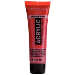 Farba akrylowa AMSTERDAM Standard MAŁA TUBKA 20 ml nr 348 - Permanent Red Purple