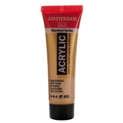 Farba akrylowa AMSTERDAM Standard MAŁA TUBKA 20 ml nr 803 - Deep Gold