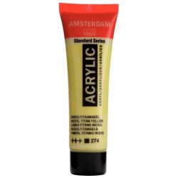 Farba akrylowa AMSTERDAM Standard MAŁA TUBKA 20 ml nr 274 - Nickel Titan.yellow