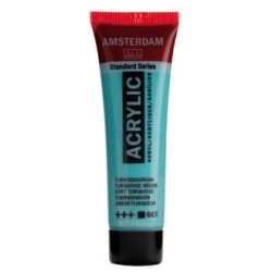 Farba akrylowa AMSTERDAM Standard MAŁA TUBKA 20 ml nr 661 - Turquoise Green