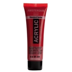 Farba akrylowa AMSTERDAM Standard MAŁA TUBKA 20 ml nr 399 - Naphthol Red Deep