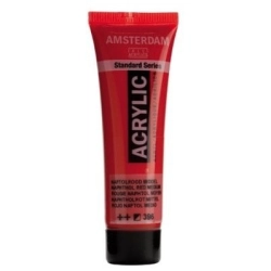 Farba akrylowa AMSTERDAM Standard MAŁA TUBKA 20 ml nr 396 - Naphthol Red Medium