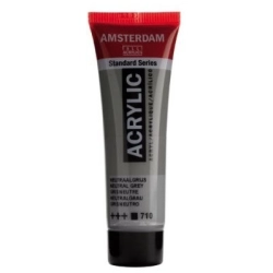 Farba akrylowa AMSTERDAM Standard MAŁA TUBKA 20 ml nr 710 - Neutral Grey
