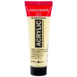Farba akrylowa AMSTERDAM Standard MAŁA TUBKA 20 ml nr 217 - Permanent Lemon Yellow Light