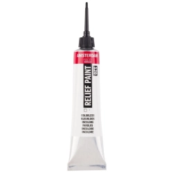Farba konturowa AMSTERDAM Relief Paint 20 ml - Bezbarwna
