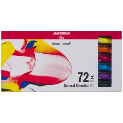Zestaw farb akrylowych AMSTERDAM Standard Series 72 x 20 ml