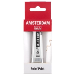 Farba konturowa AMSTERDAM Relief Paint 20 ml nr 1001 - Biała