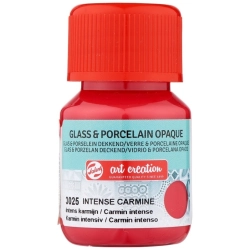 Farba do szkła i ceramiki TALENS Art Creation Glass & Porcelain Opaque 30 ml - Intense Carmine