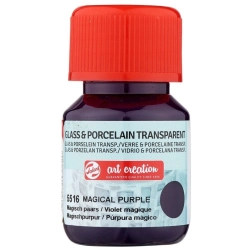 Farba do szkła i ceramiki TALENS Art Creation Glass & Porcelain Transparent 30 ml nr 5516 - Magical Purple