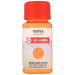 Farba do tkanin TALENS Art Creation Textile Colour 50 ml nr 8702 - Neon Orange