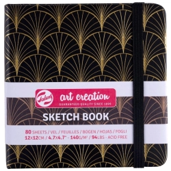 Szkicownik TALENS Art Creation 12x12 cm - Art Deco