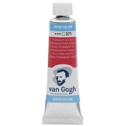 Farba akwarelowa VAN GOGH 10 ml nr 371 - Permanent Red Deep