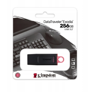 Pamięć Pendrive KINGSTON 256GB USB 3.2 GEN1 Data Traveler Exodia czarny-różowy DTX256GB