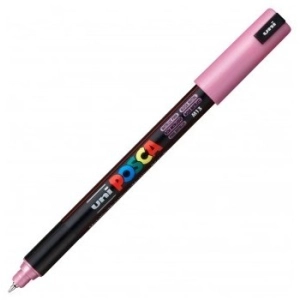 Marker UNI POSCA PC-1M - R metaliczny różowy