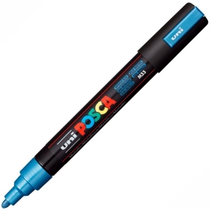 Marker UNI POSCA PC-5M - metaliczny niebieski