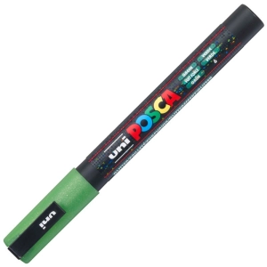 Marker UNI POSCA PC-3M - zielony brokatowy