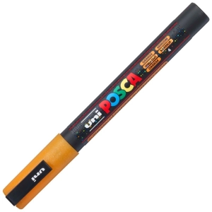 Marker UNI POSCA PC-3M - pomarańczowy brokatowy