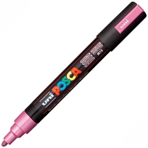 Marker UNI POSCA PC-5M - metaliczny różowy